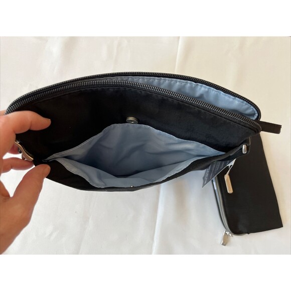 BAGGALLINI Crossbody Women’s Black Go Bagg With RFID Wristlet Long Adj Strap NWT - Picture 8 of 16